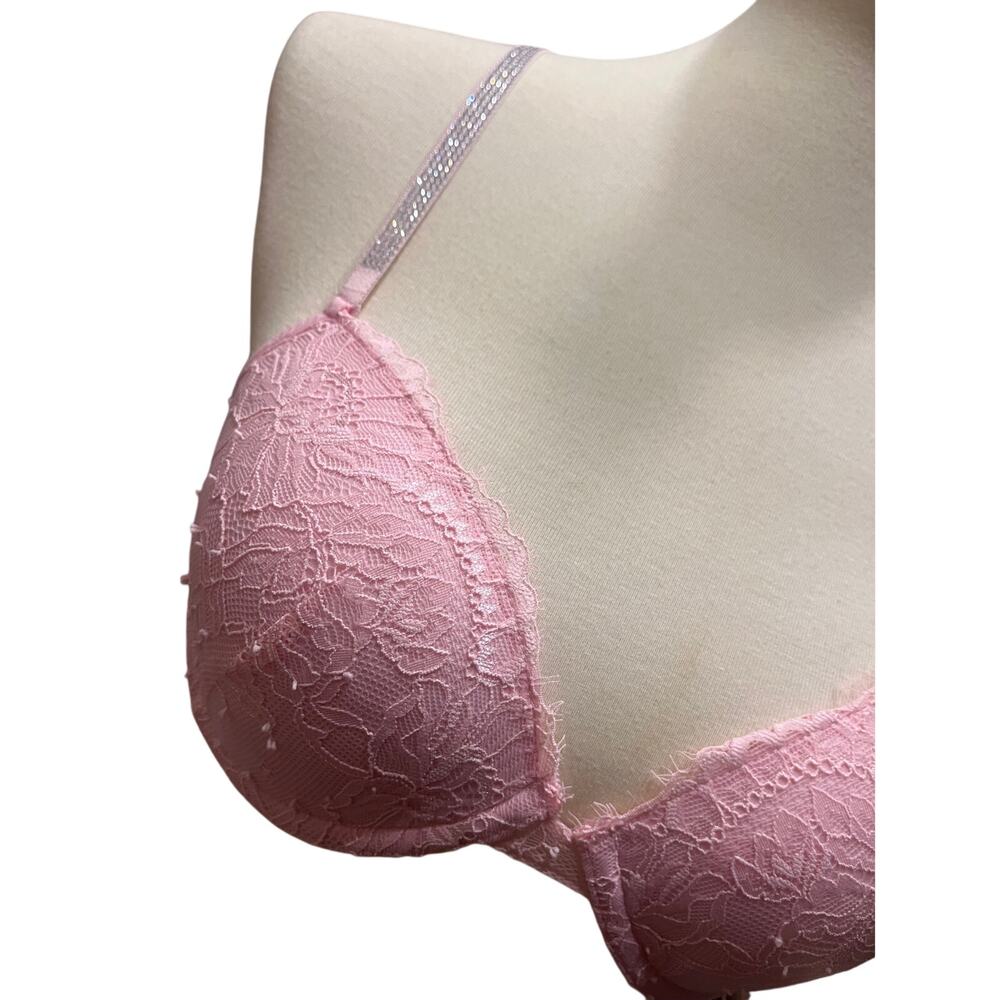 Pink Bra with Rhinestones - Picture 3 of 7